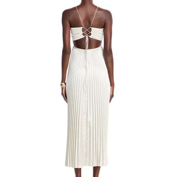 L'IDEE Jardin Cutout Halter dress NWT $400 - Picture 3 of 4
